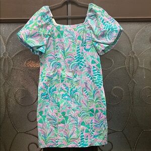 Lilly Pulitzer Lettie Short Sleeve NWT lined dress in Purple Iris 12